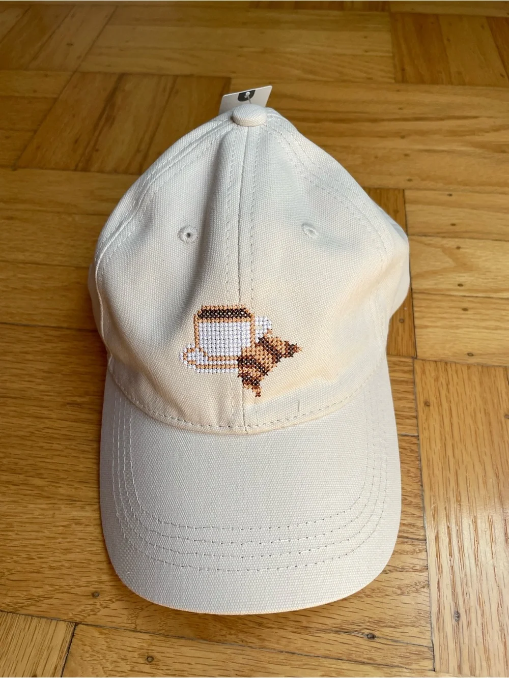NWT Anthropologie Icon Embroidered Baseball Cap NEW